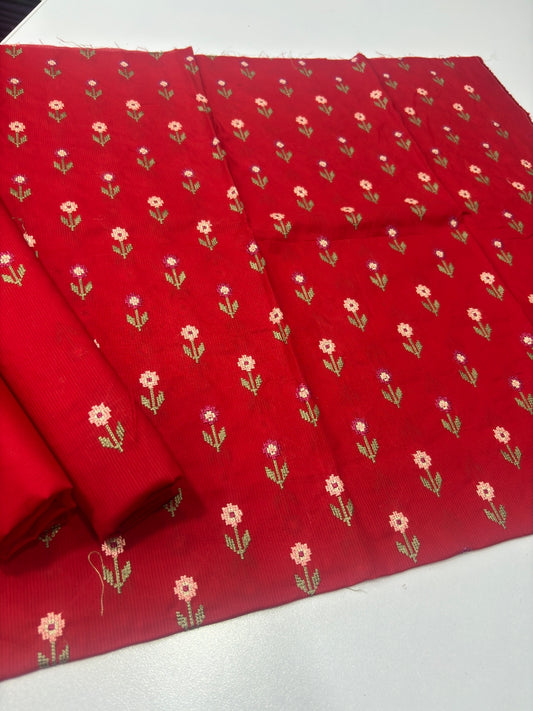 2 PIECE - EMBROIDERED LAWN SUIT SCV1-1816