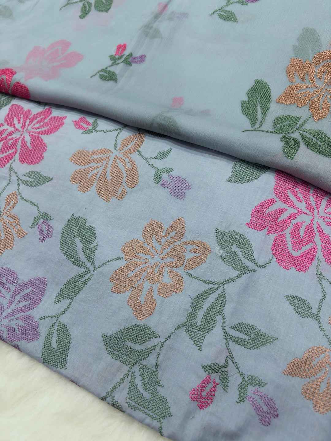 BAREEZE LAWN EMBROIDERED 3PC CHIFFON DOPATTA TZAJ-143
