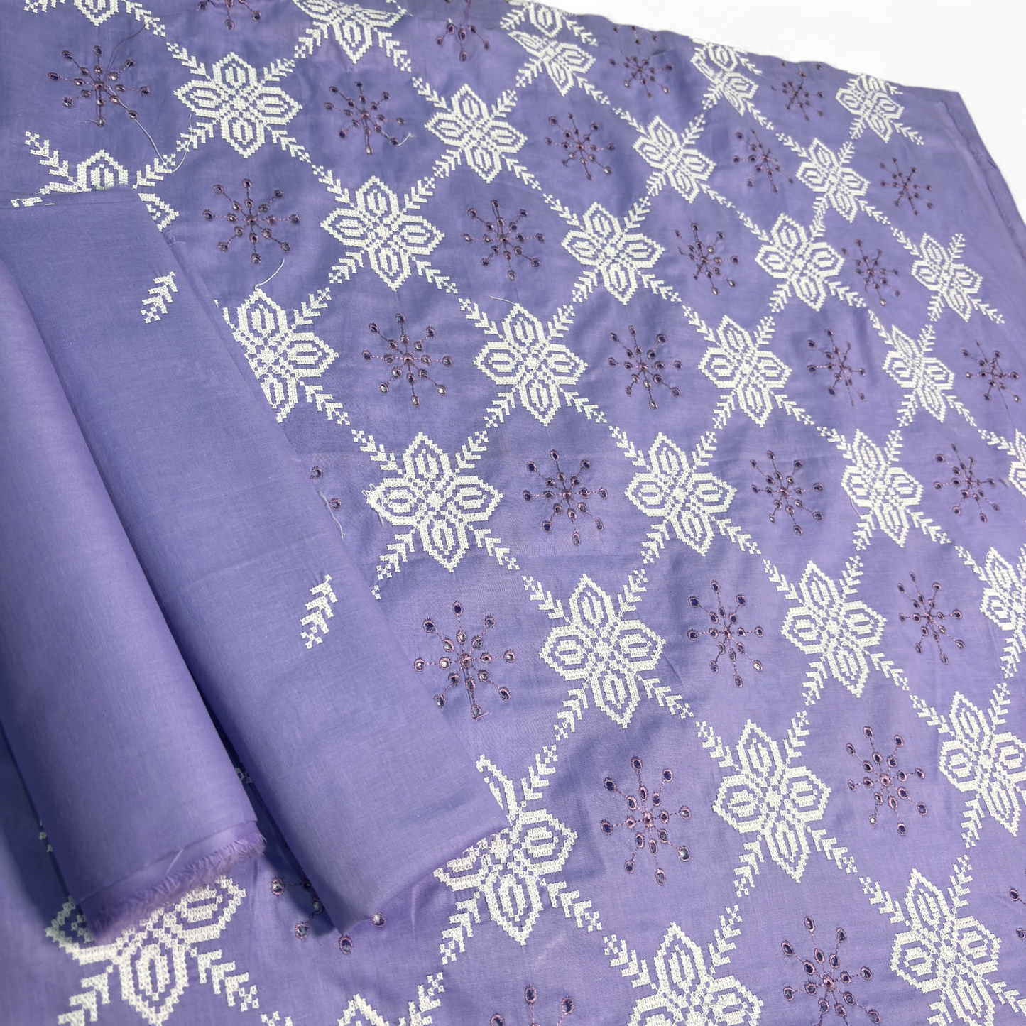 2 PIECE - EMBROIDERED LAWN SUIT SCV1-1760