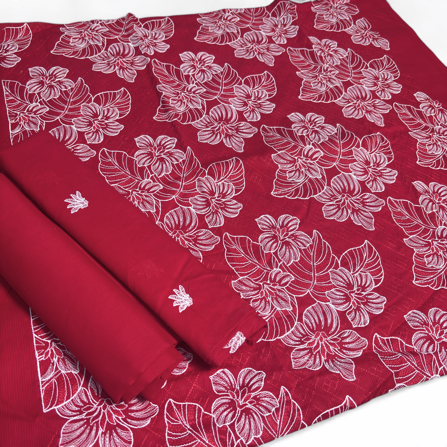 2 PIECE - EMBROIDERED LAWN SUIT SCV1-1778