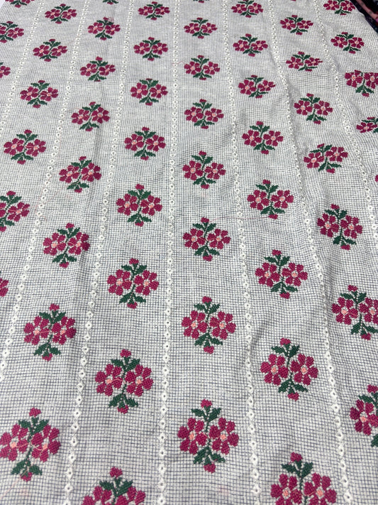 2 PIECE - PRINTED EMBROIDERED LAWN SUIT SCV2-237