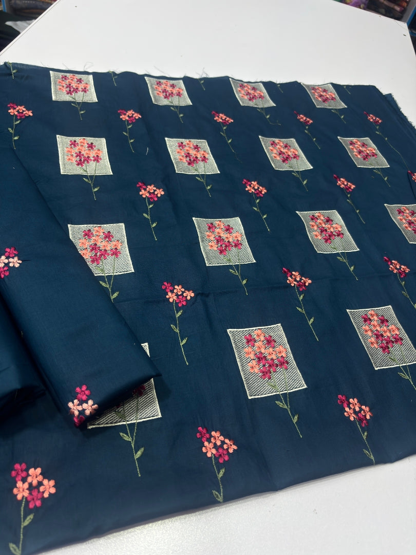 2 PIECE - EMBROIDERED LAWN SUIT SCV1-1811