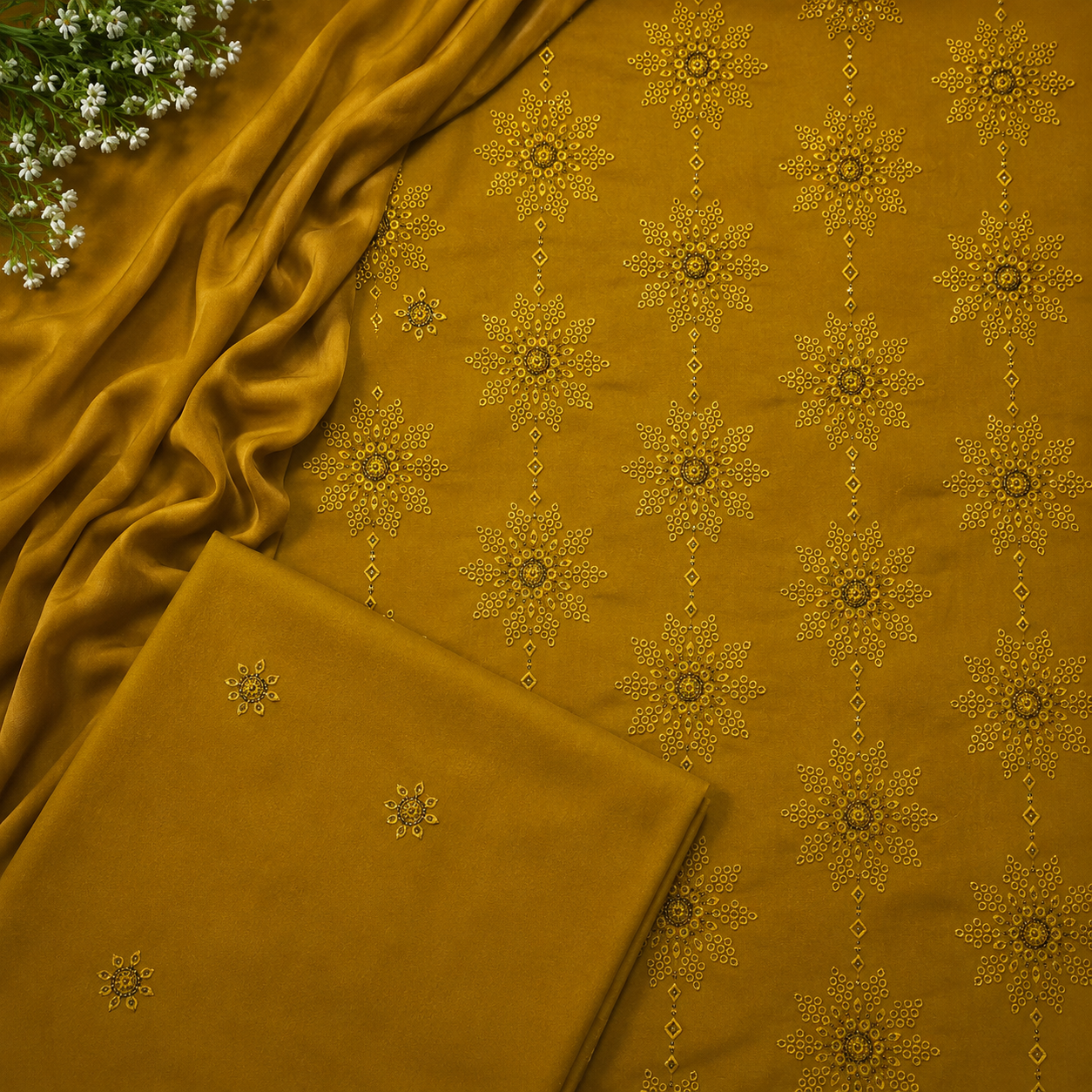 KARANDI EMBROIDERED 2-PIECE TZAJ-2374