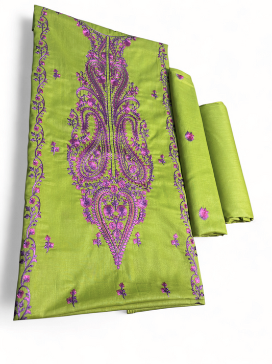 2 PIECE - EMBROIDERED LAWN SUIT SCV1-1766