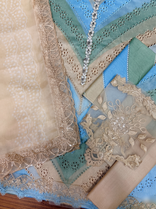 MARIAB 3PC CHIFFON DOPATTA