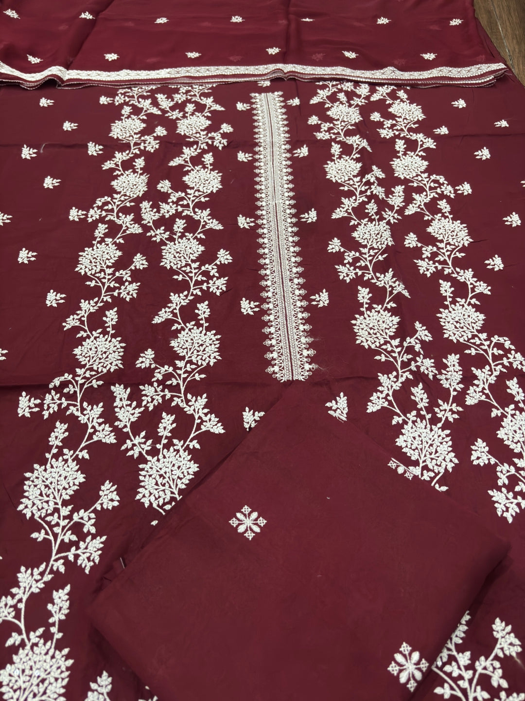 BAREEZE LAWN EMBROIDERED 3PC CHIFFON DOPATTA TZAJ-169