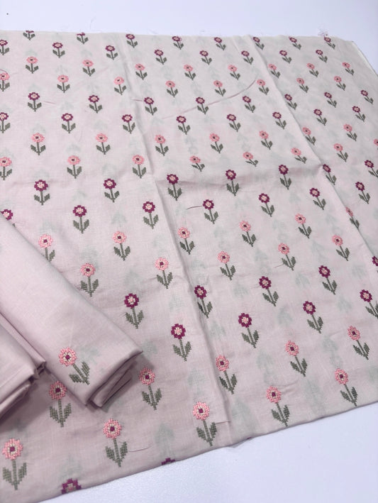 2 PIECE - EMBROIDERED LAWN SUIT SCV1-1818
