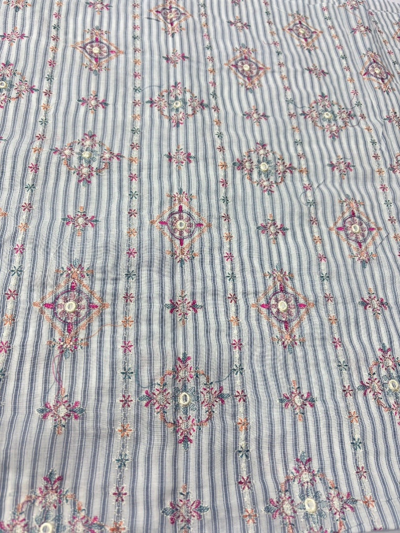 2 PIECE - PRINTED EMBROIDERED LAWN SUIT SCV2-236