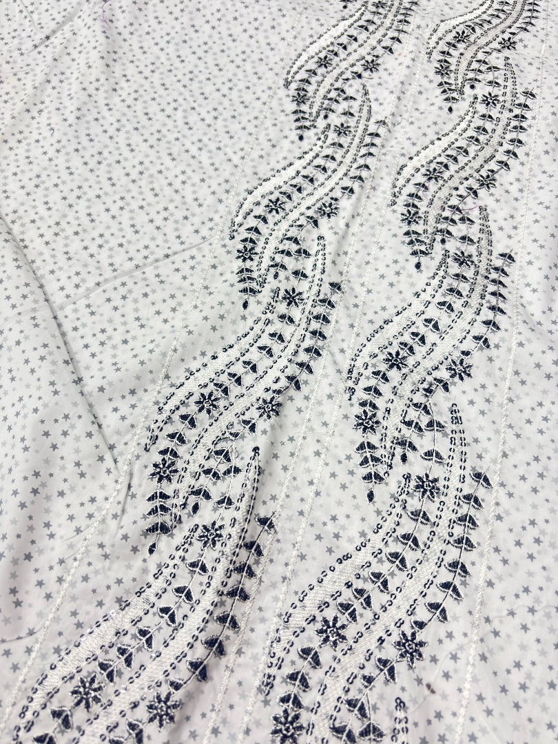 2 PIECE - PRINTED EMBROIDERED LAWN SUIT SCV2-241 - TANIAZE