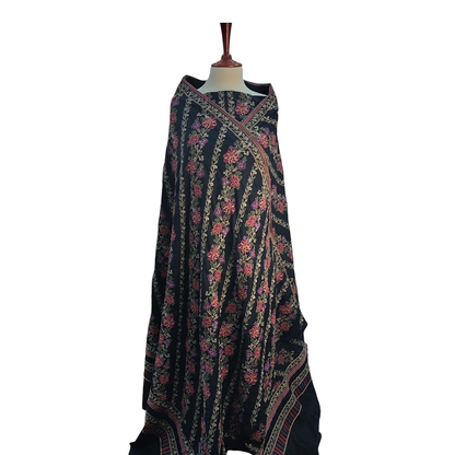 KARANDI EMBROIDERED SHAWL SUIT - TANIAZE