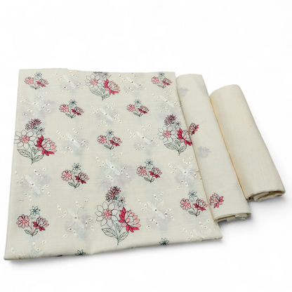 KHADDAR CHICKEN KARI EMBROIDERED 2PC