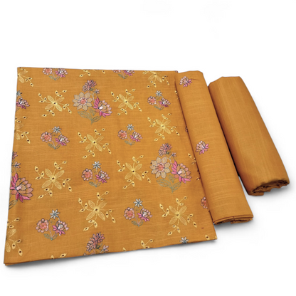 KHADDAR CHICKEN KARI EMBROIDERED 2PC