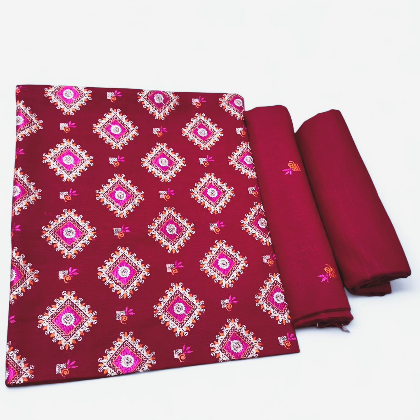 KHADDAR EMBROIDERED 2PC