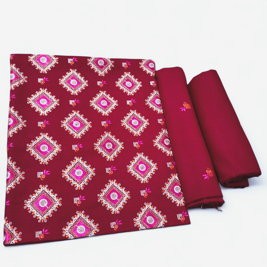 KHADDAR EMBROIDERED 2PC