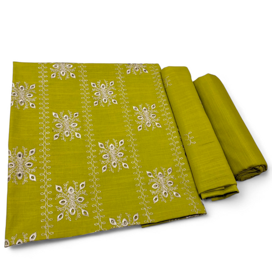 KHADDAR CHICKEN KARI EMBROIDERED 2PC