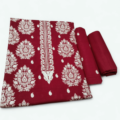 KHADDAR EMBROIDERED 2PC - TANIAZE