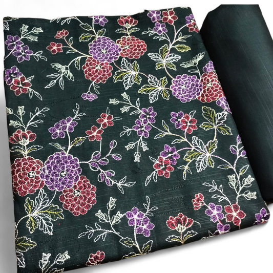 KHADDAR EMBROIDERED 2PC