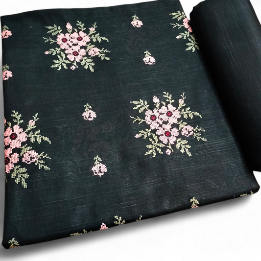 KHADDAR EMBROIDERED 2PC