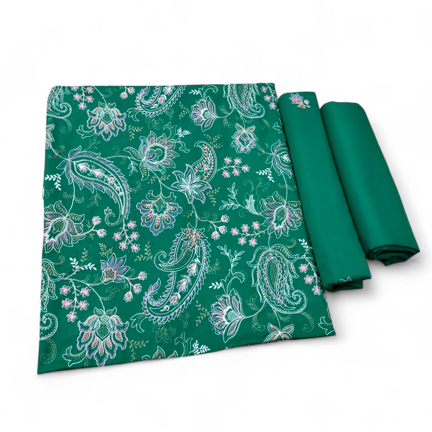 2 PIECE - EMBROIDERED LAWN SUIT TZSG-03