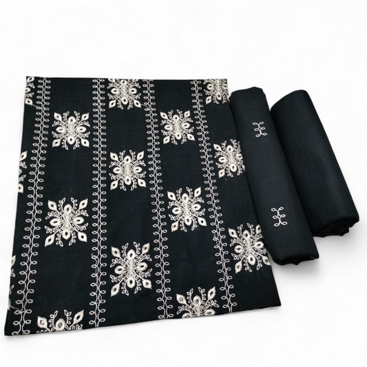 KHADDAR CHICKEN KARI EMBROIDERED 2PC