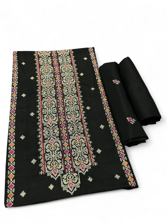 KHADDAR EMBROIDERED 2PC