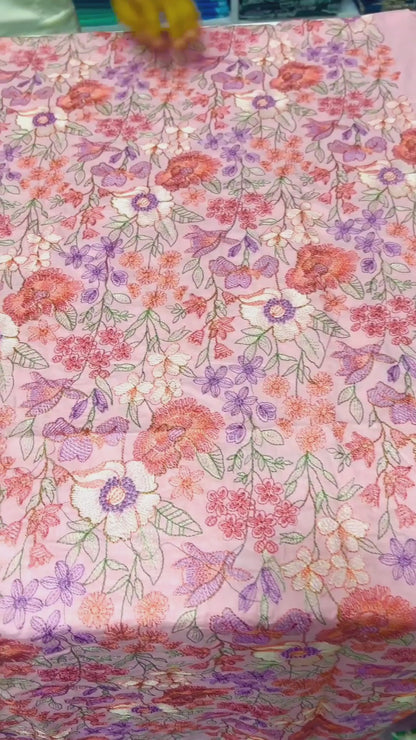 LAWN EMBROIDERED 3PC CHIFFON DOPATTA