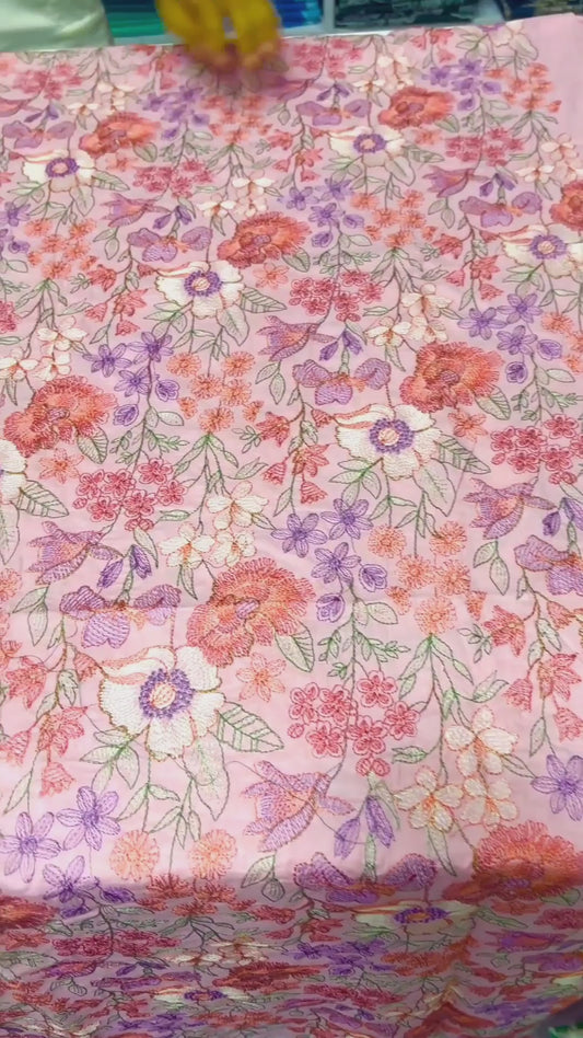 LAWN EMBROIDERED 3PC CHIFFON DOPATTA