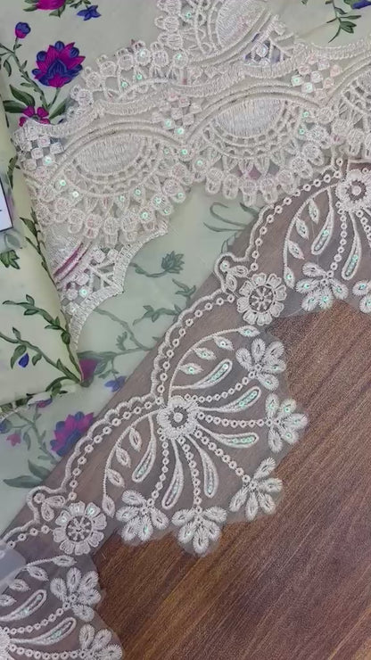 ANEELA'S 3PC CHIFFON DOPATTA