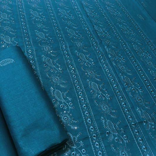 2 PIECE - EMBROIDERED LAWN SUIT SCV1-1672