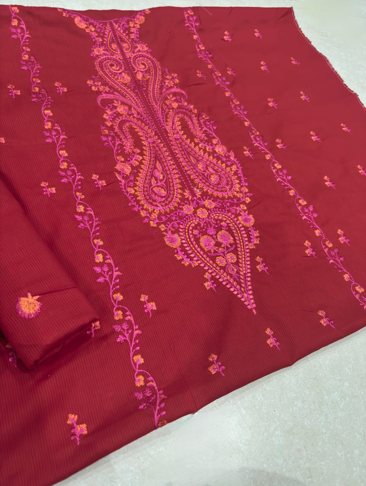 2 PIECE - EMBROIDERED LAWN SUIT SCV1-1825
