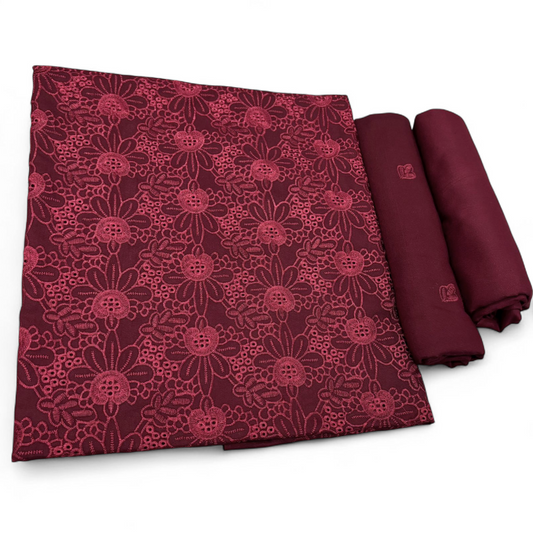 KARANDI EMBROIDERED CHICKEN KARI 2-PIECE WKU-306