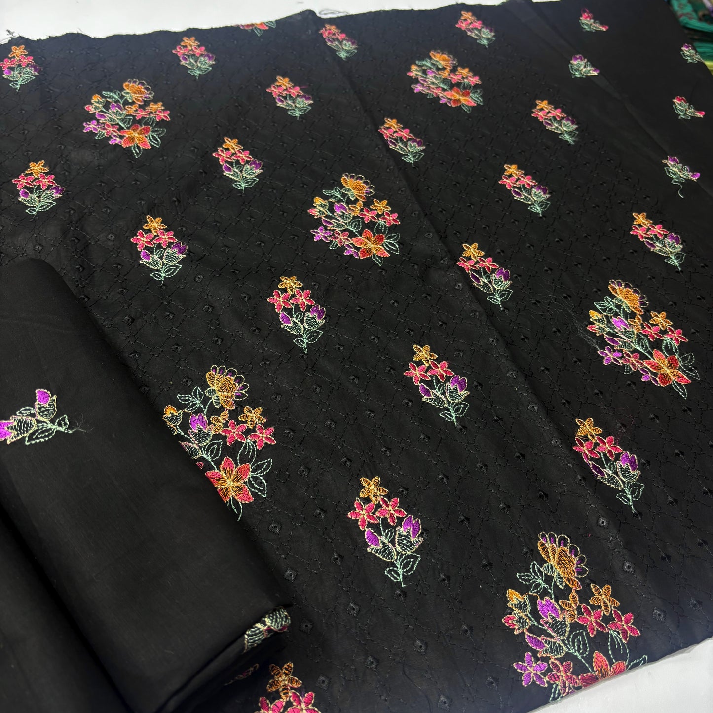 2 PIECE - EMBROIDERED LAWN SUIT SCV1-1656