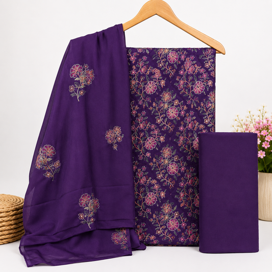 KARANDI EMBROIDERED 3-PIECE TZAJ-311