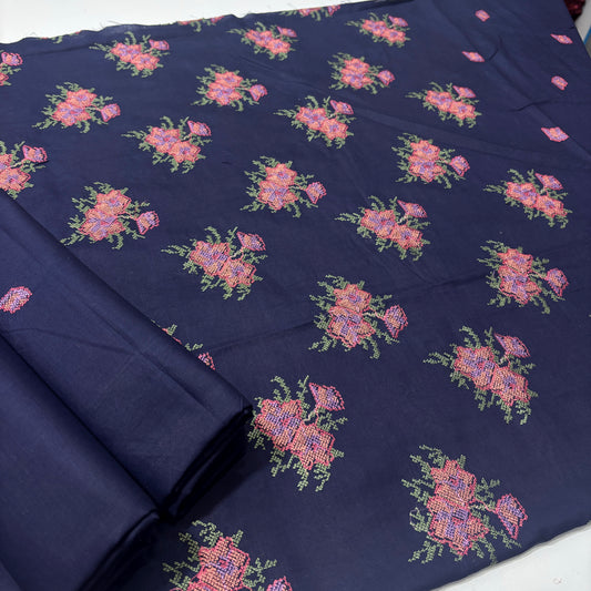 2 PIECE - EMBROIDERED LAWN SUIT SCV1-1706