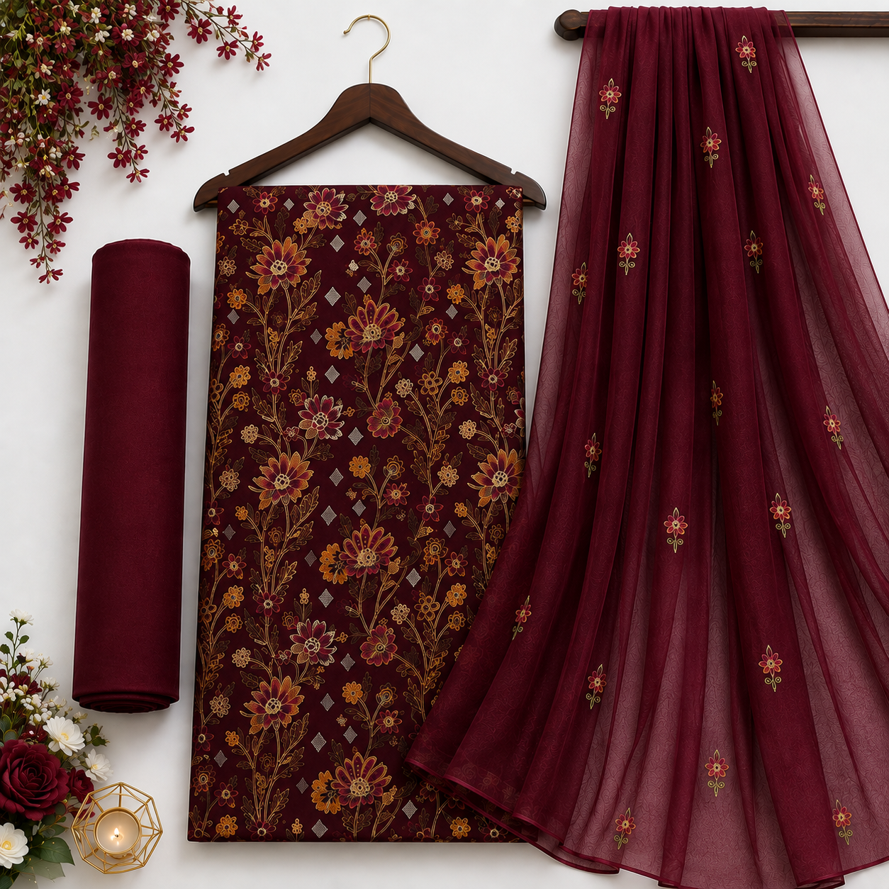 KARANDI EMBROIDERED 3-PIECE TZAJ-356