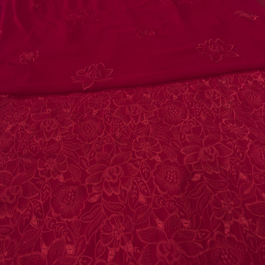 LAWN EMBROIDERED 3PC CHIFFON DOPATTA