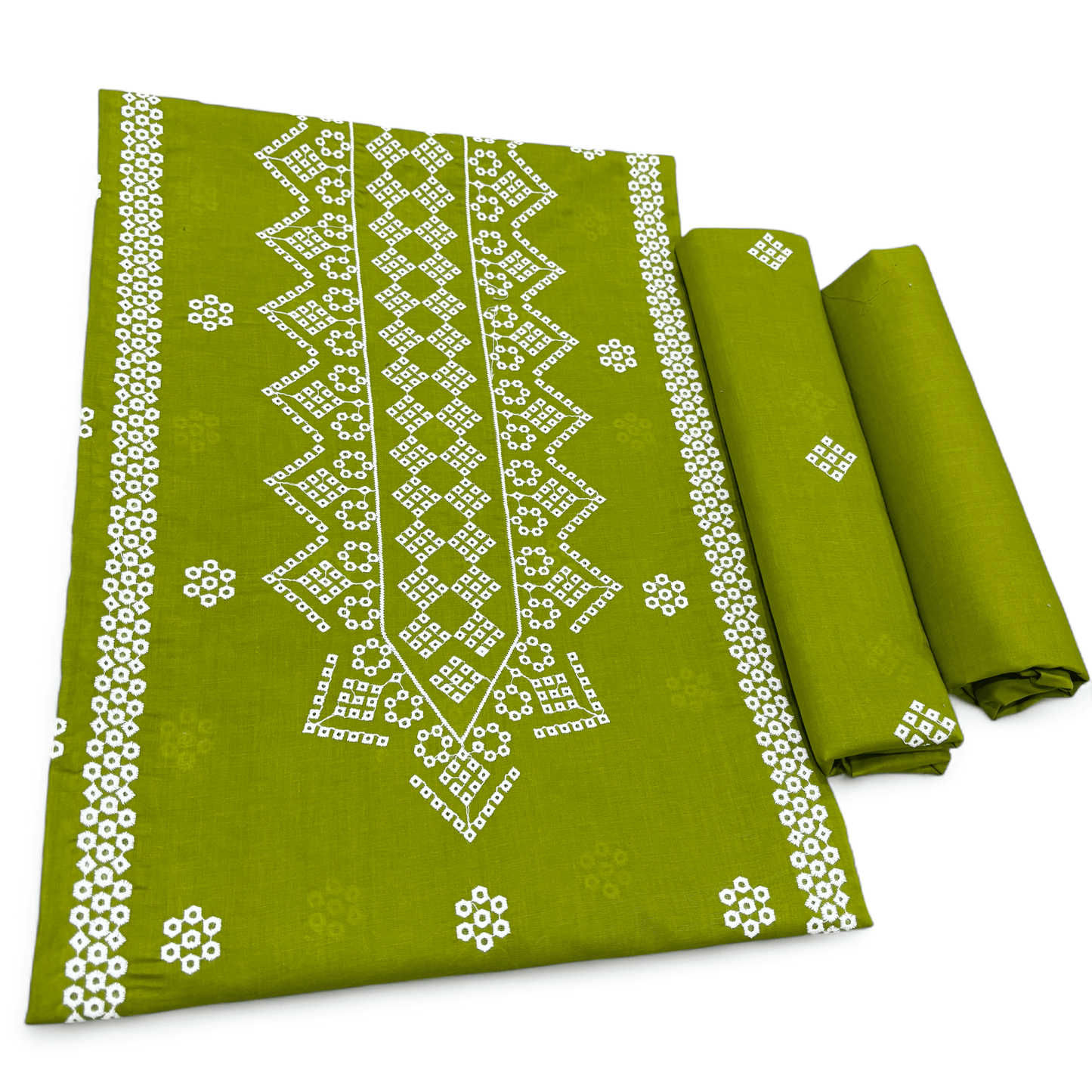 2 PIECE - EMBROIDERED LAWN SUIT SCV1-1735