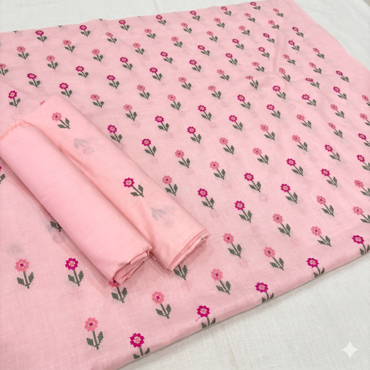 2 PIECE - EMBROIDERED LAWN SUIT SCV1-1794