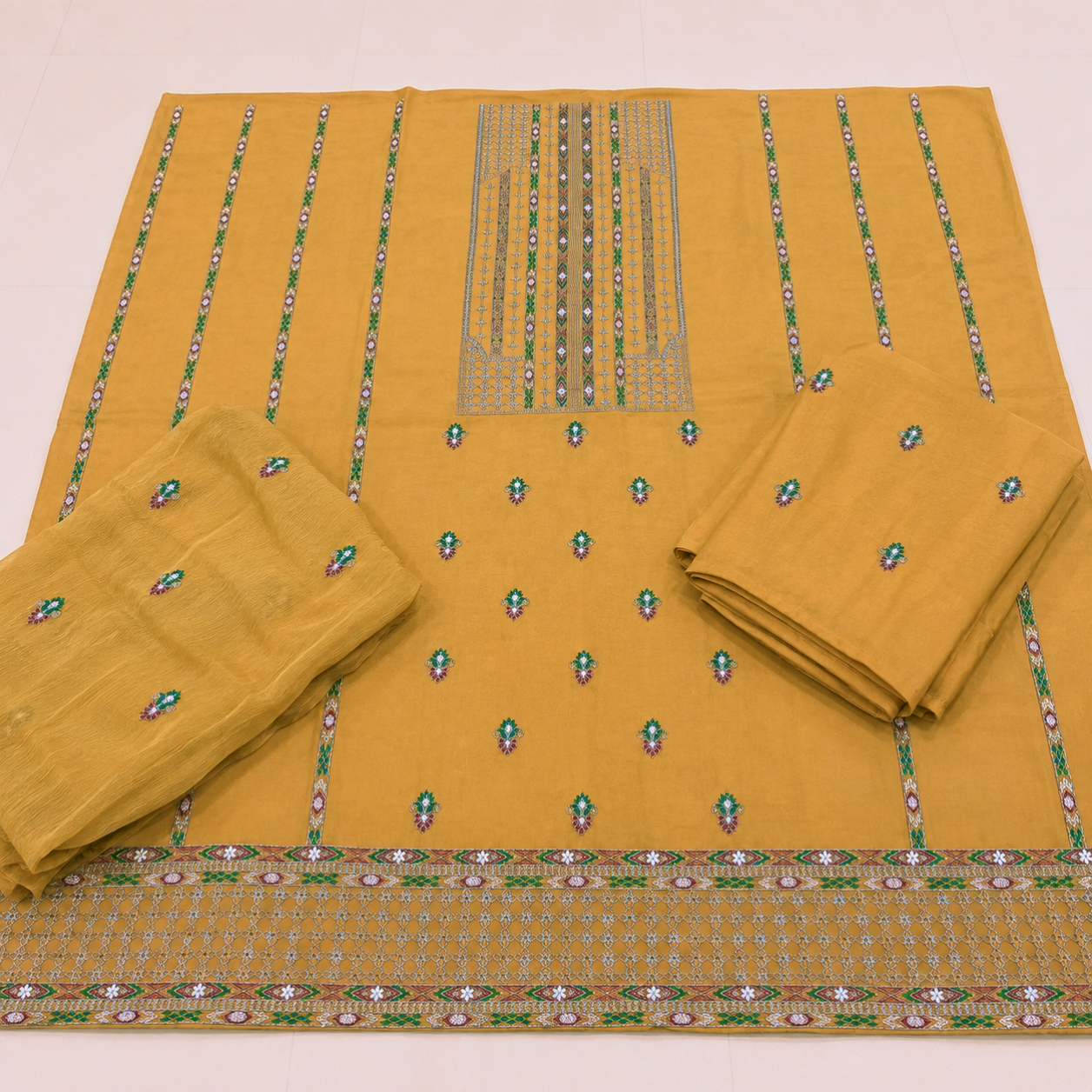 Bareeze lawn embroidered 3pc