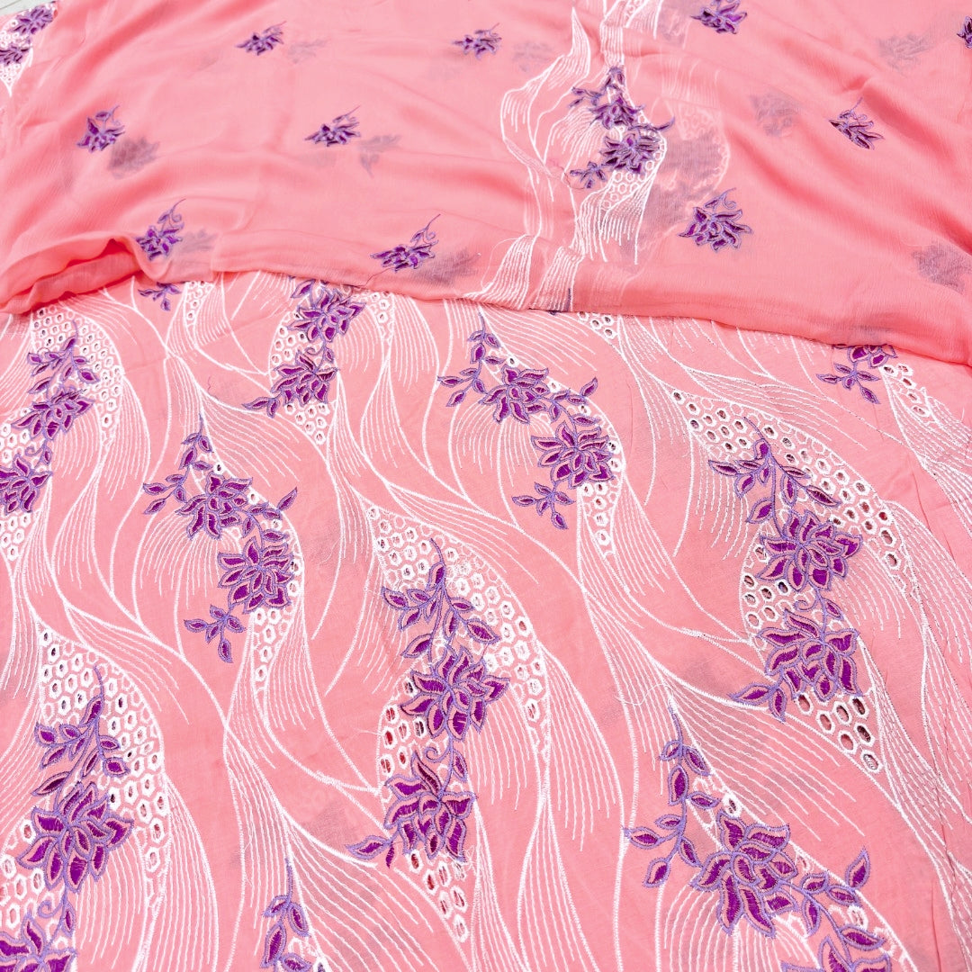 LAWN CHICKENKARI 3PC CHIFFON DOPATTA
