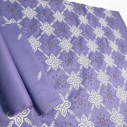 2 PIECE - EMBROIDERED LAWN SUIT SCV1-1760