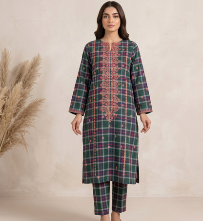 2 PIECE - LUXURY EMBROIDERED LAWN SUIT SCV2-226