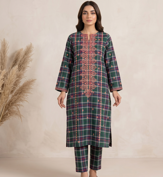 2 PIECE - LUXURY EMBROIDERED LAWN SUIT SCV2-226