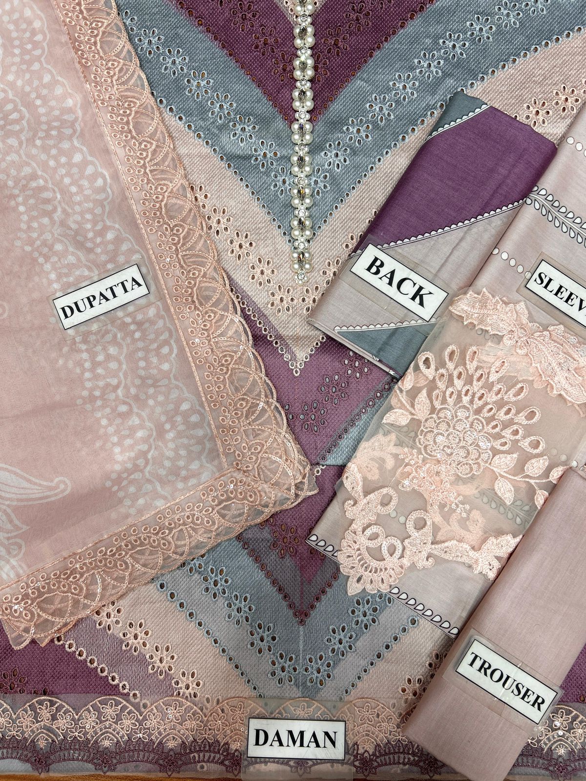 MARIAB 3PC CHIFFON DOPATTA