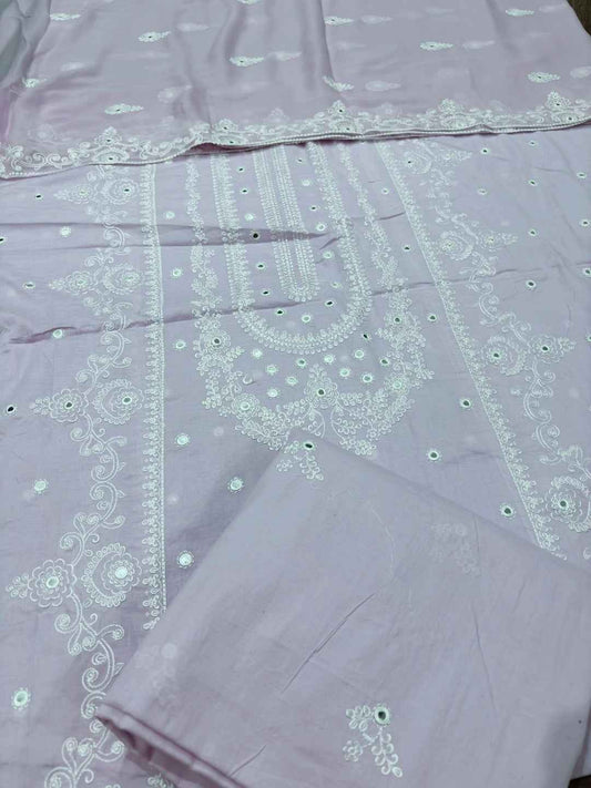 BAREEZE LAWN EMBROIDERED 3PC CHIFFON DOPATTA TZAJ-177