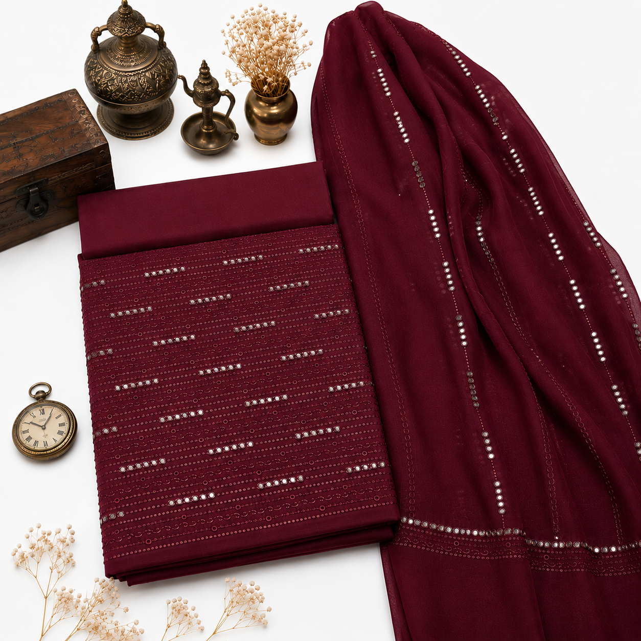 KARANDI EMBROIDERED 3-PIECE TZAJ-333