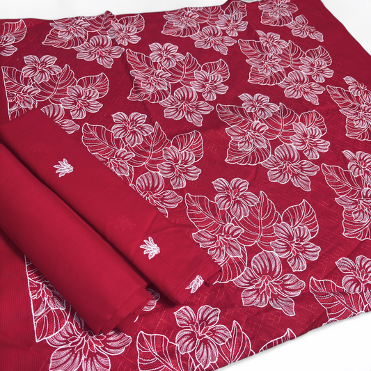 2 PIECE - EMBROIDERED LAWN SUIT SCV1-1778