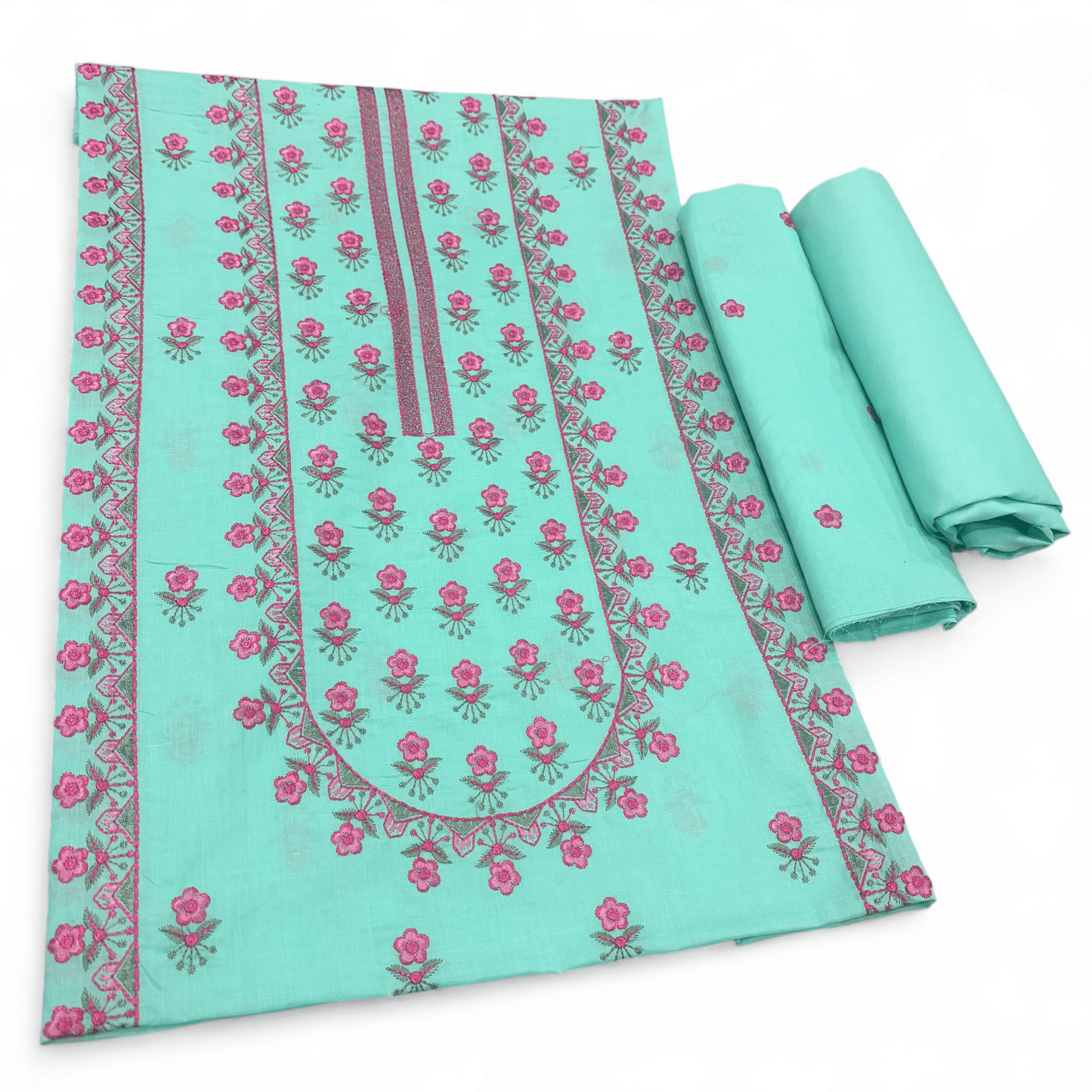 2 PIECE - EMBROIDERED LAWN SUIT SCV1-1730