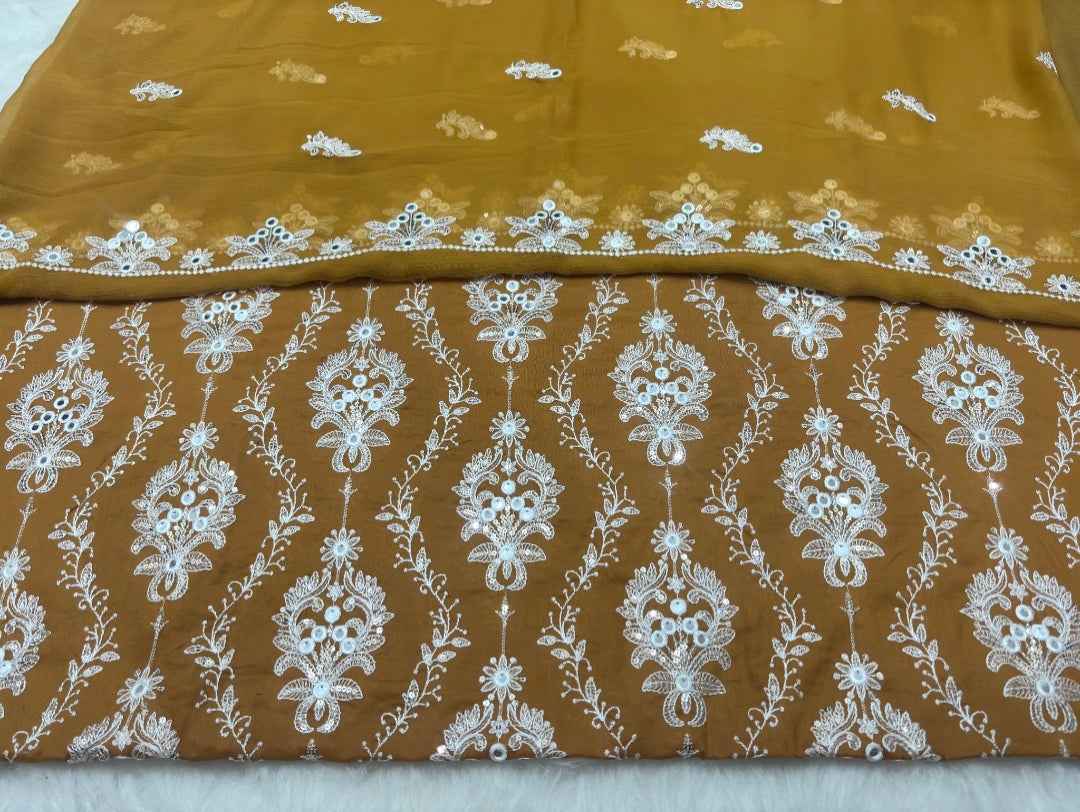 BAREEZE LAWN EMBROIDERED 3PC CHIFFON DOPATTA TZAJ-150