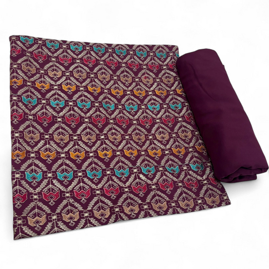 IMPORTED MARINA EMBROIDERED 2-PIECE